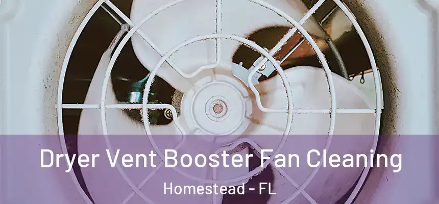 Dryer Vent Booster Fan Cleaning Homestead - FL