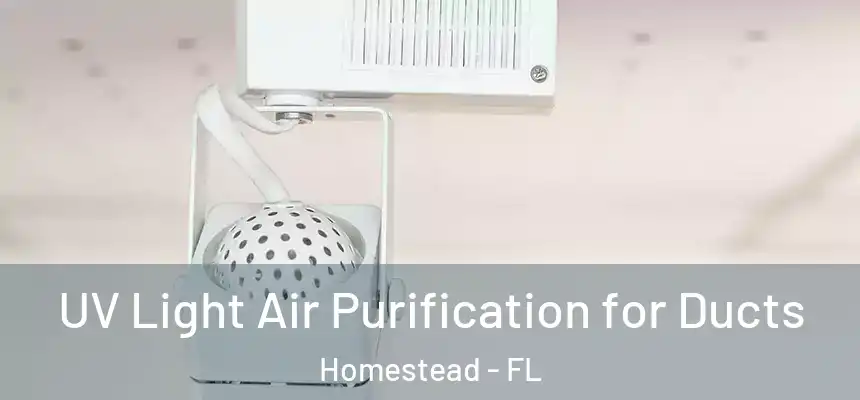 UV Light Air Purification for Ducts Homestead - FL